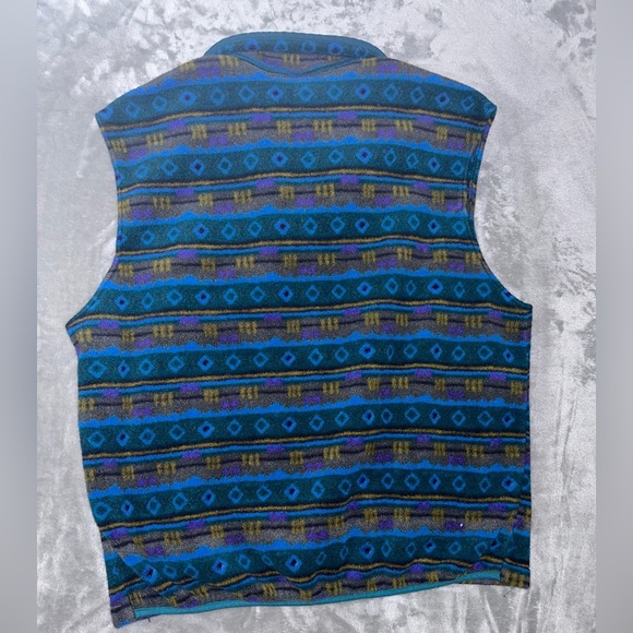 Vintage LL. Bean Aztec fleece vest - Picture 8 of 10